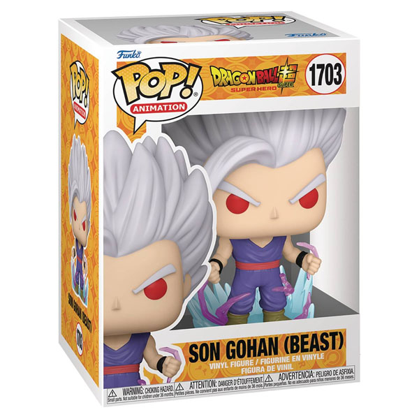 Funko POP #1703 Dragonball Super - Super Heroes Son Gohan Beast Powering Up Figure